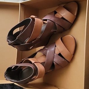 New In Box Joie Royce Wedge Sandals 7.5 - image 1